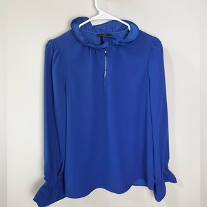 NWT J Crew Long Sleeve Blouse Blue Size S